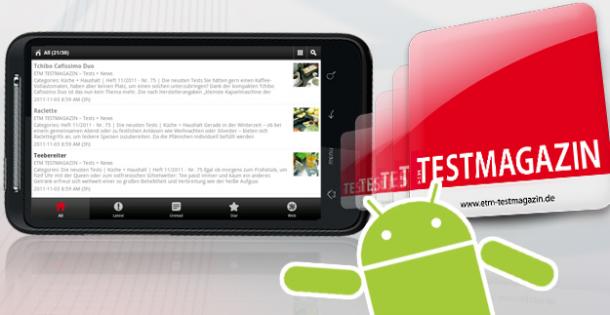 ETM TESTMAGAZIN-App für Android