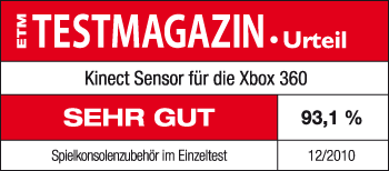 2010/12 - Kinect Sensor für die Xbox 360 - SEHR GUT