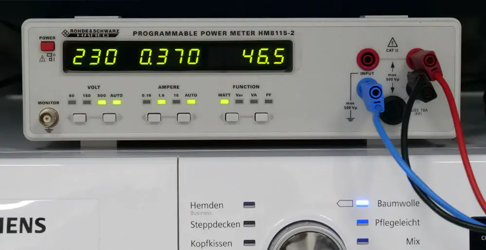 ETMinside: Waschmaschinen: Energieverbrauch
