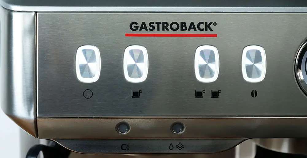 Gastroback Art.-Nr. 42619 Design Espresso Advanced Barista: Bedienelemente