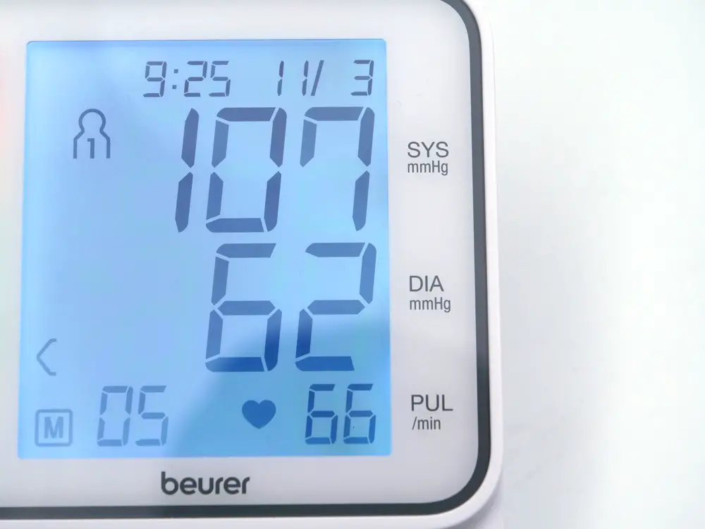 Beurer BM 51: Anzeige von Systole Diastole und Puls