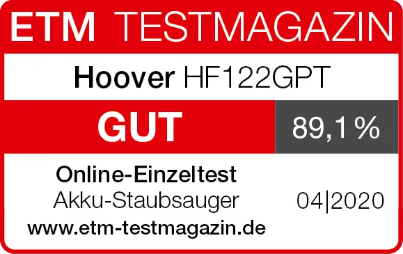 Bewertungssiegel Hoover HF122GPT