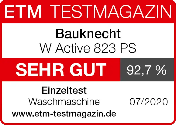 Bewertungssiegel Bauknecht W Active 823 PS