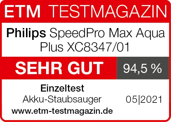 ETM 2021 Philips SpeedPro Max Aqua Plus XC8347/01