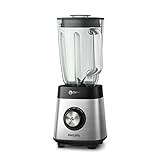 Philips Standmixer und Smoothie Maker – 1000W, 2-Liter-Glasbehälter, HomeID-App, variable Geschwindigkeit, ProBlend Crush, Trinkbecher (HR3573/90)