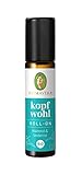PRIMAVERA Kopfwohl Aroma Roll-On bio 10 ml - Pfefferminze - Aromatherapie für Unterwegs - klärend, lindernd bei Kopfschmerzen - vegan -