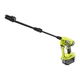 RYOBI RY18PW22A-0 18 V Akku-Mitteldruckreiniger -3 in 1 Düse -Turbodüse für schwierige Reinigungsanwendungen-15°-Fächerstrahl für die allgemeine Reinigung - ohne Akku & Ladegerät Gelb