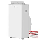 Midea Mobiles Klimagerät Silent Cool 26 Pro, 9000 BTU 2,6kW, Kühlen&Ventilieren&Entfeuchten, Raumgröße bis 88m³(33㎡), Mobile Klimaanlage mit Abluftschlauch, Weiß