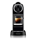 Nespresso De'Longhi EN167.B Citiz Kaffeekapselmaschine, mit Hochdruckpumpe, 1260W, 1liter,37.4 x 11.9 x 25.5 cm, Schwarz