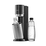 SodaStream Wassersprudler DUO Umsteiger ohne CO2-Zylinder, 1x 1L Glasflasche und 1x 1L spülmaschinenfeste Kunststoff-Flasche, Höhe: 44cm