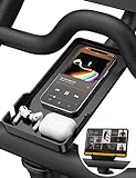 Handyhalterung für Peloton-Fahrrad und Zubehör, integrierte rutschfeste Silikonmattenhalterung, Peloton-Handyhalterung für iPhone, iPad, einfache Installation