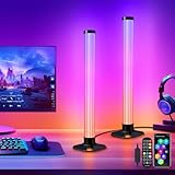 AmzFan 360° Smart LED Lightbar, 42cm RGBIC TV Ambient Lampe, Gaming Led Lampe Funktioniert RGB Ambient Smart Sync mit Musik und APP Control Steuerung für Gaming, PC, TV, Raumdekoration