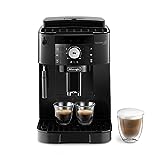 De'Longhi Magnifica S ECAM11.112.B, Kaffeevollautomat mit Milchaufschäumdüse für Cappuccino, mit Espresso Direktwahltasten und Drehregler, 2-Tassen-Funktion, Schwarz