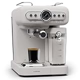 Klarstein Espresso Siebträgermaschine mit Milchaufschäumer, 1,2L Mini-Espressomaschine mit Siebträger, 1350 Watt Kaffeemaschine Klein, Edelstahl-Kaffeemaschine für Cappuccino, Latte & Macchiato