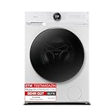 Midea MF200W80WB-14AS Waschmaschine/8KG /Energieeffizienzklasse A/Mengenautomatik/Steam Care/Nachlegefunktion / 1400 U/min/Zeitsparen - Turbo Wash/nur 48 cm tief/APP-Steuerung, AquaStop, Weiß