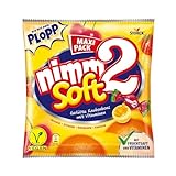 nimm2 Soft – 1 x 345g Maxi Pack – Gefüllte Kaubonbons in vier Sorten mit Fruchtsaft und Vitaminen