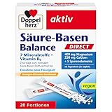 Doppelherz Säure-Basen Balance DIRECT - mit 7 Mineralstoffen und Vitamin B6 - 20 Portionen Micro-Pellets mit Orangen-Zitronen-Geschmack