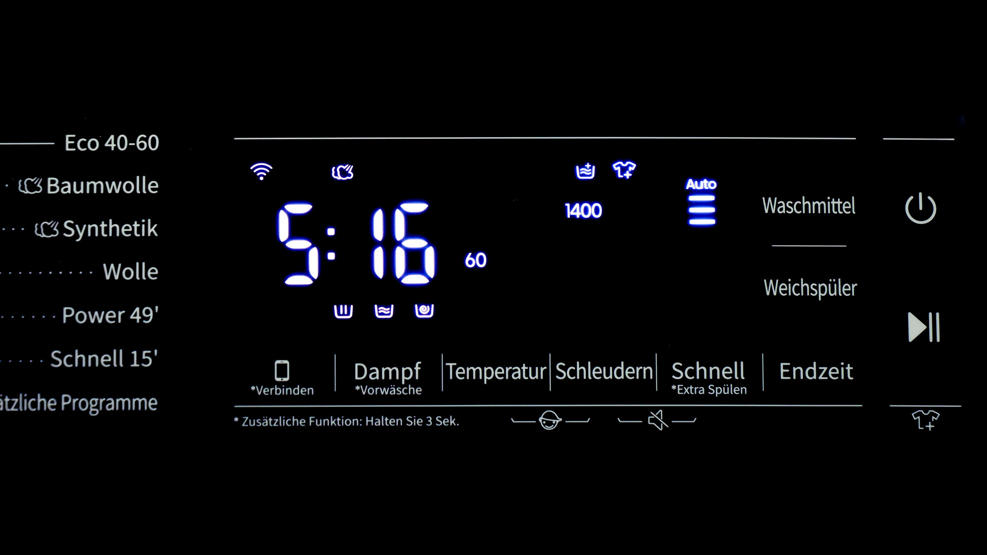 Baumwolle 60 °C voll