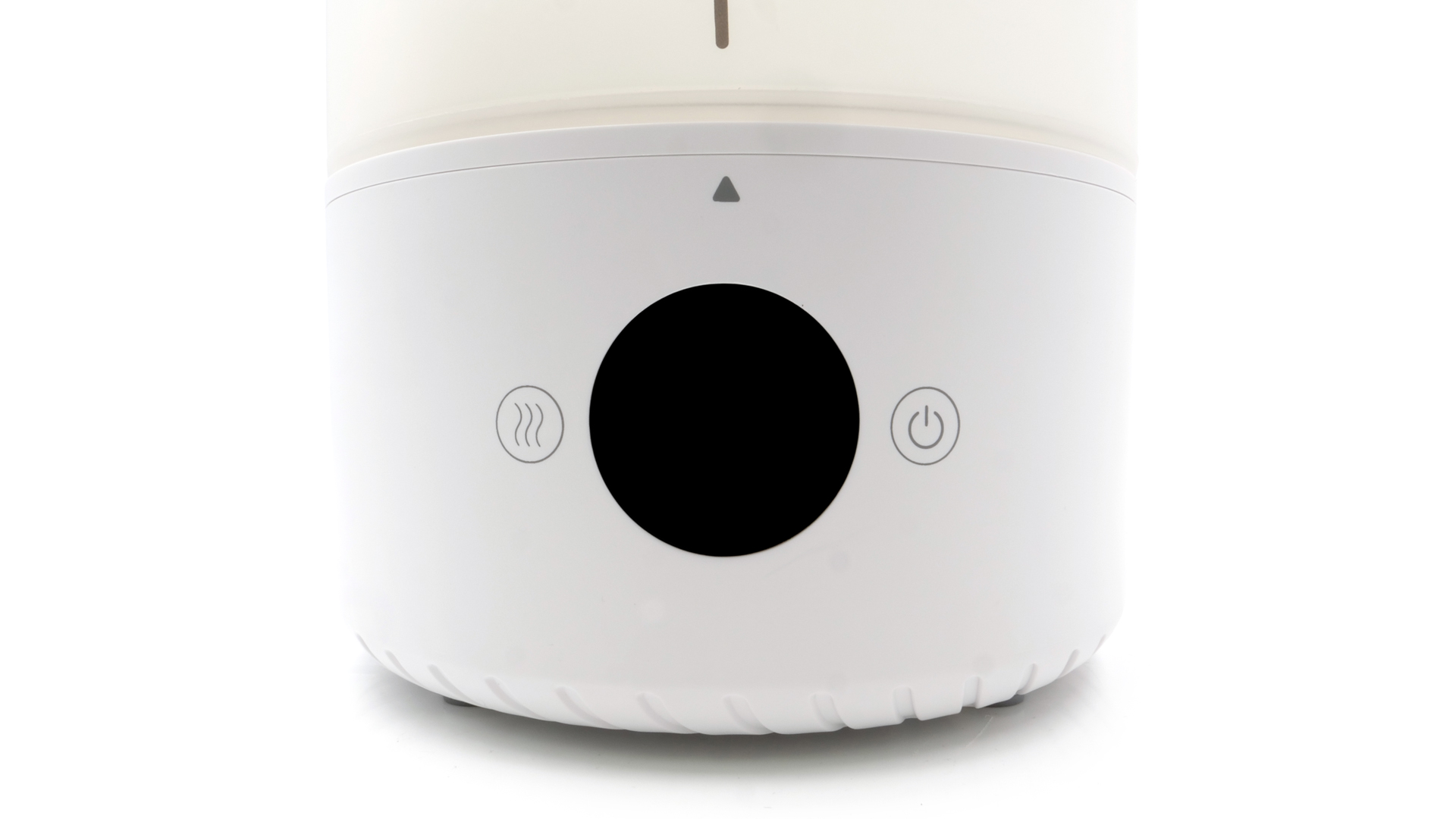 Das Touchpanel mit einem Display, Touchelementen und einem grünen Licht.