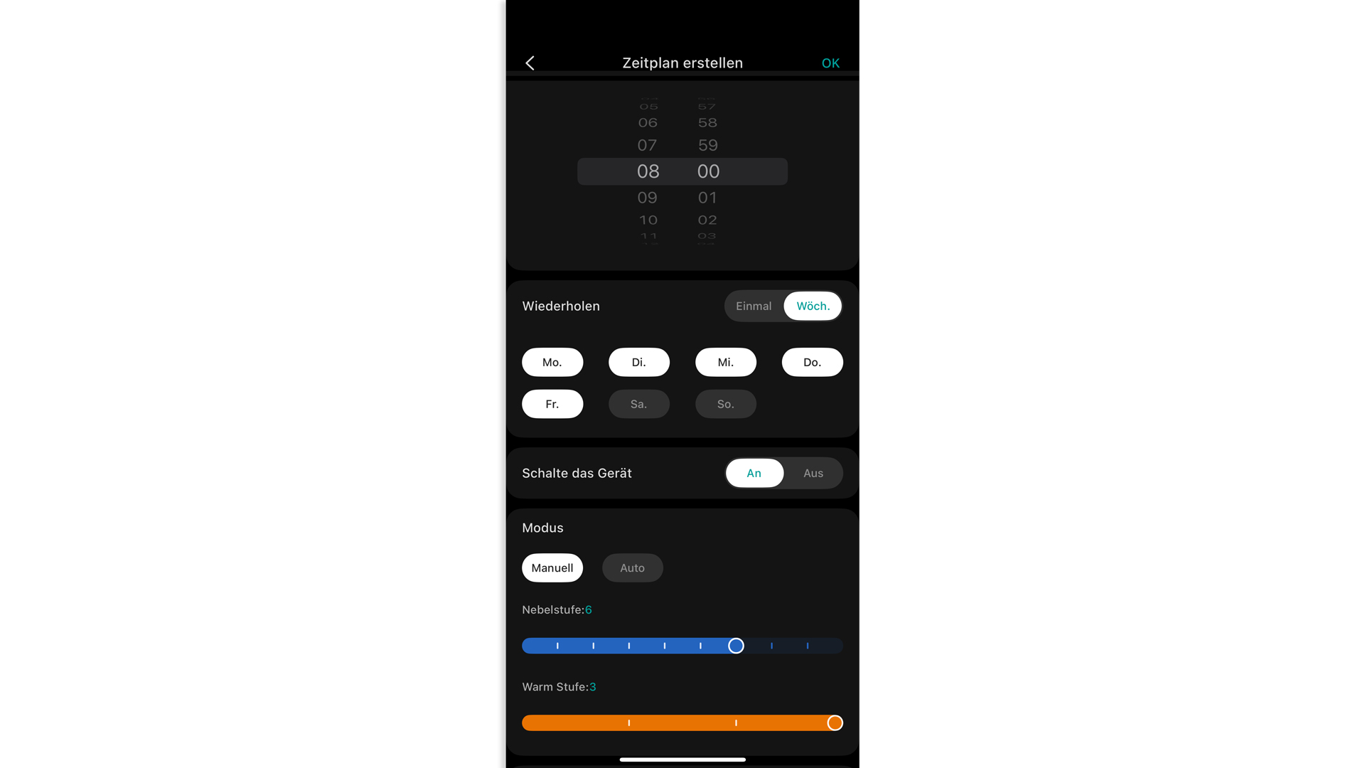 Das Modell von vorne vor weißem Hintergrund.