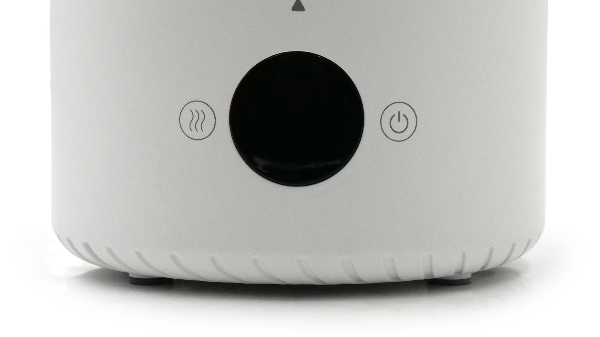 Der abgerundete untere Teil des Modells; das Gehäuse ist glatt.