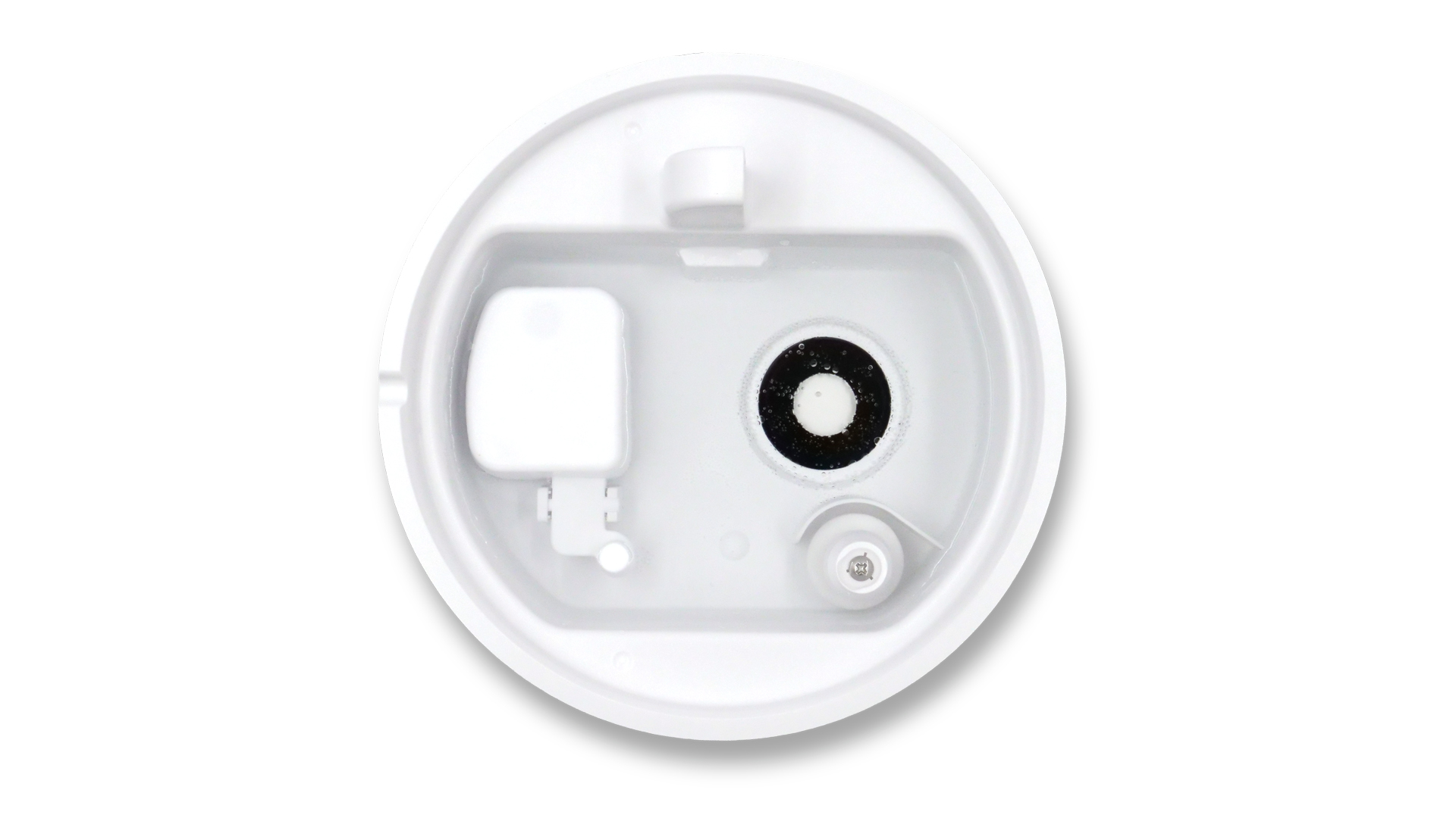 Das Touchpanel. Das vierte Touchelement von oben ist eingekreist.