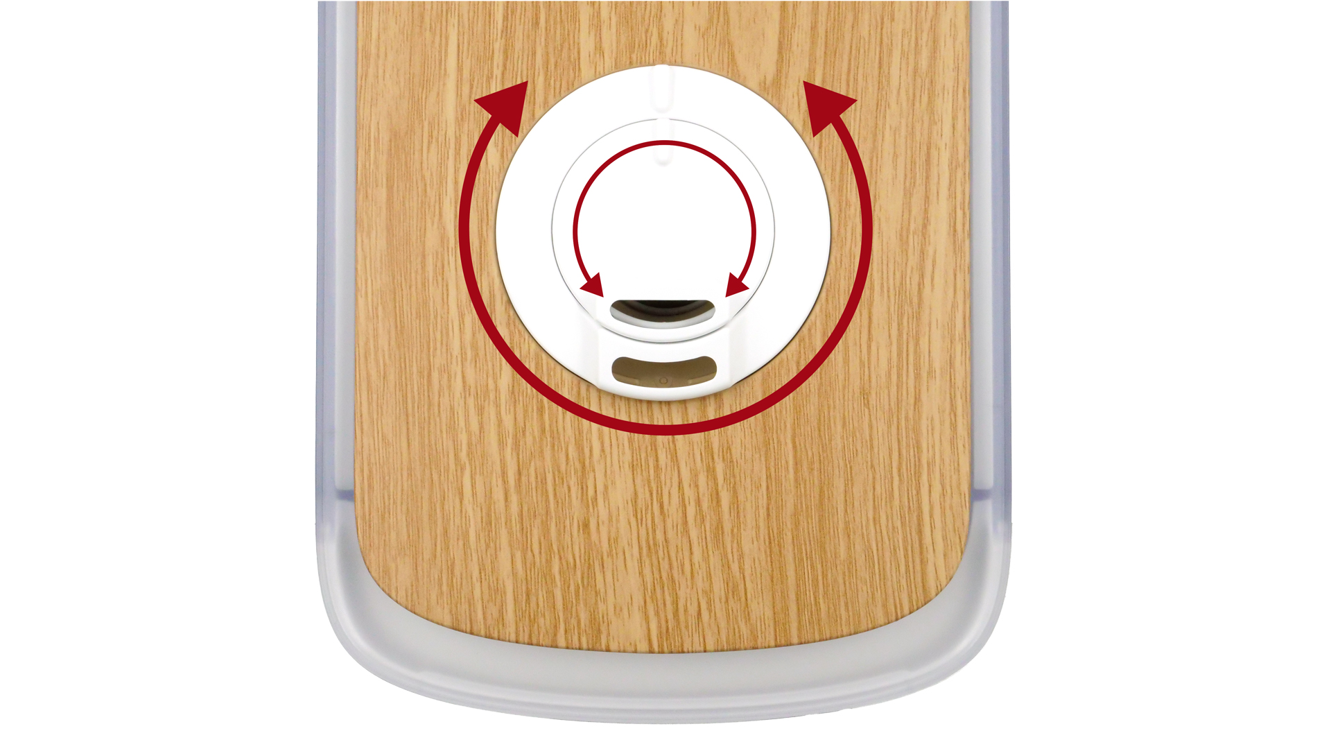 Das Modell von vorne vor weißem Hintergrund.