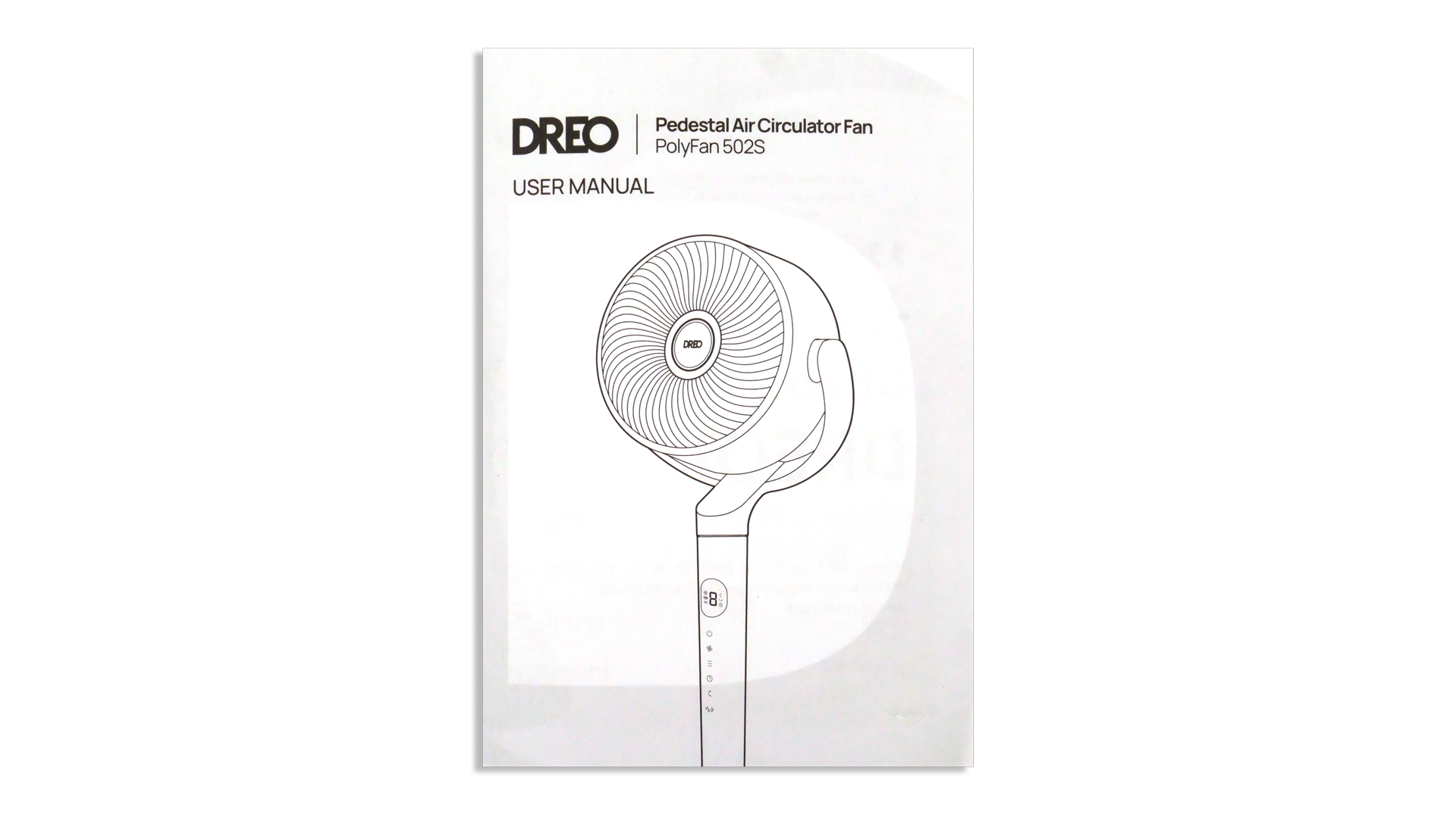 Die Titelseite der Bedienungsanleitung vor weißem Hintergrund.