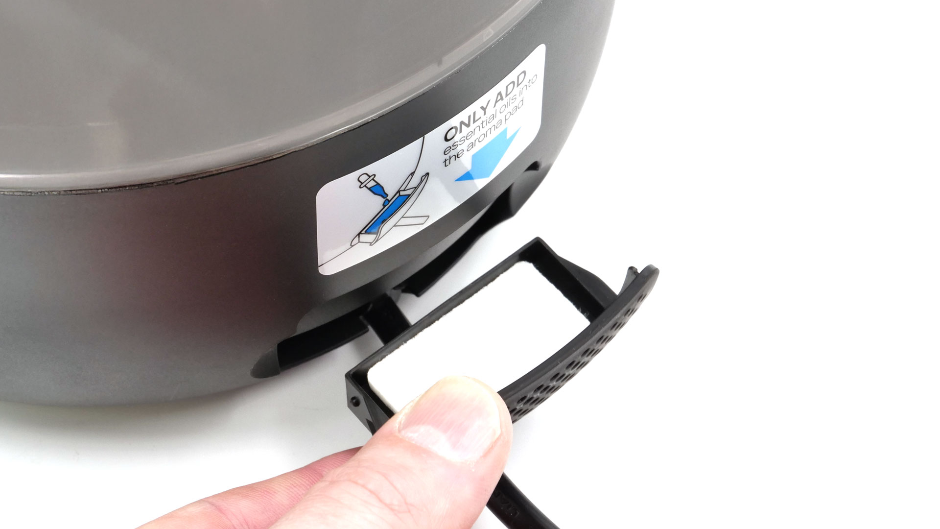 Das Touchpanel. Das vierte Touchelement von oben ist eingekreist.