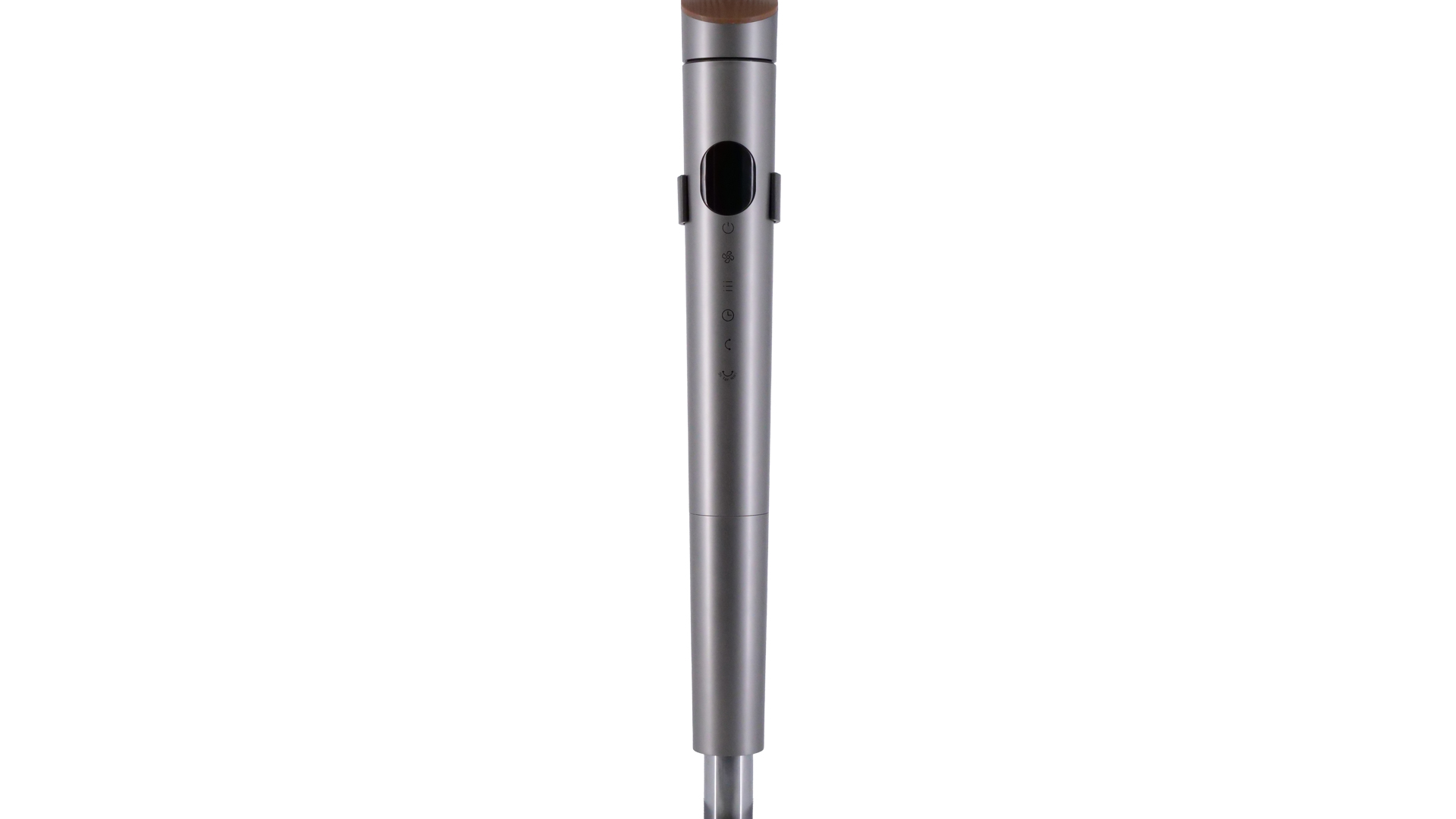 Der silberne Stiel des Modells im Fokus.