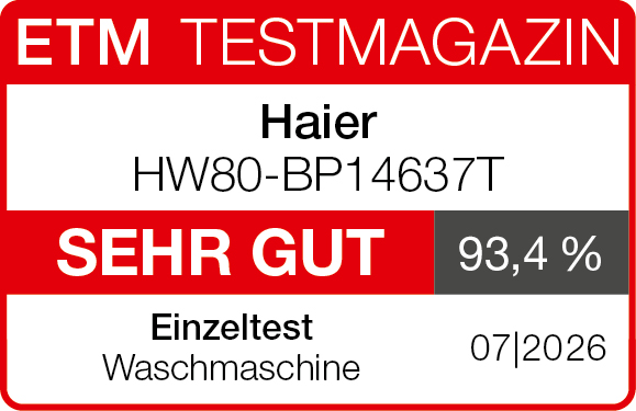 ETM Testurteil Haier HW80-BP14637T