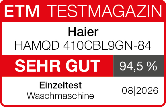 ETM Testurteil Haier HAMQD 410CBL9GN-84