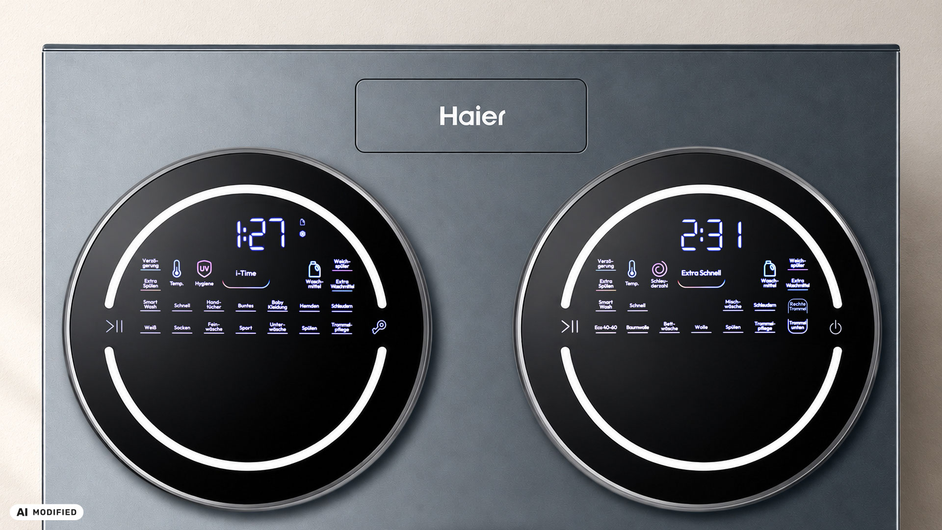 Touch-Bedienfelder der Haier HAMQD 410CBL9GN-84