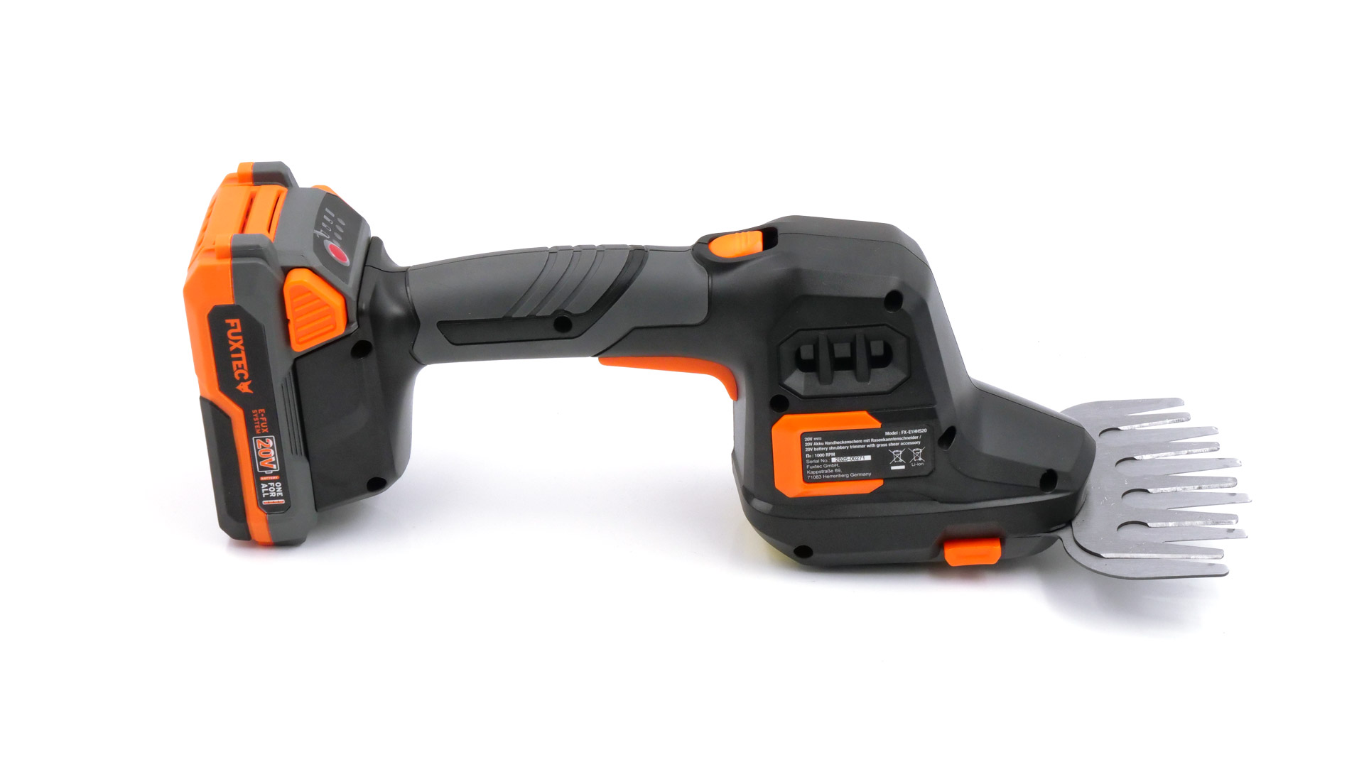 FUXTEC 20V Handheckenschere FX-E1HHS20 als Grasschere
