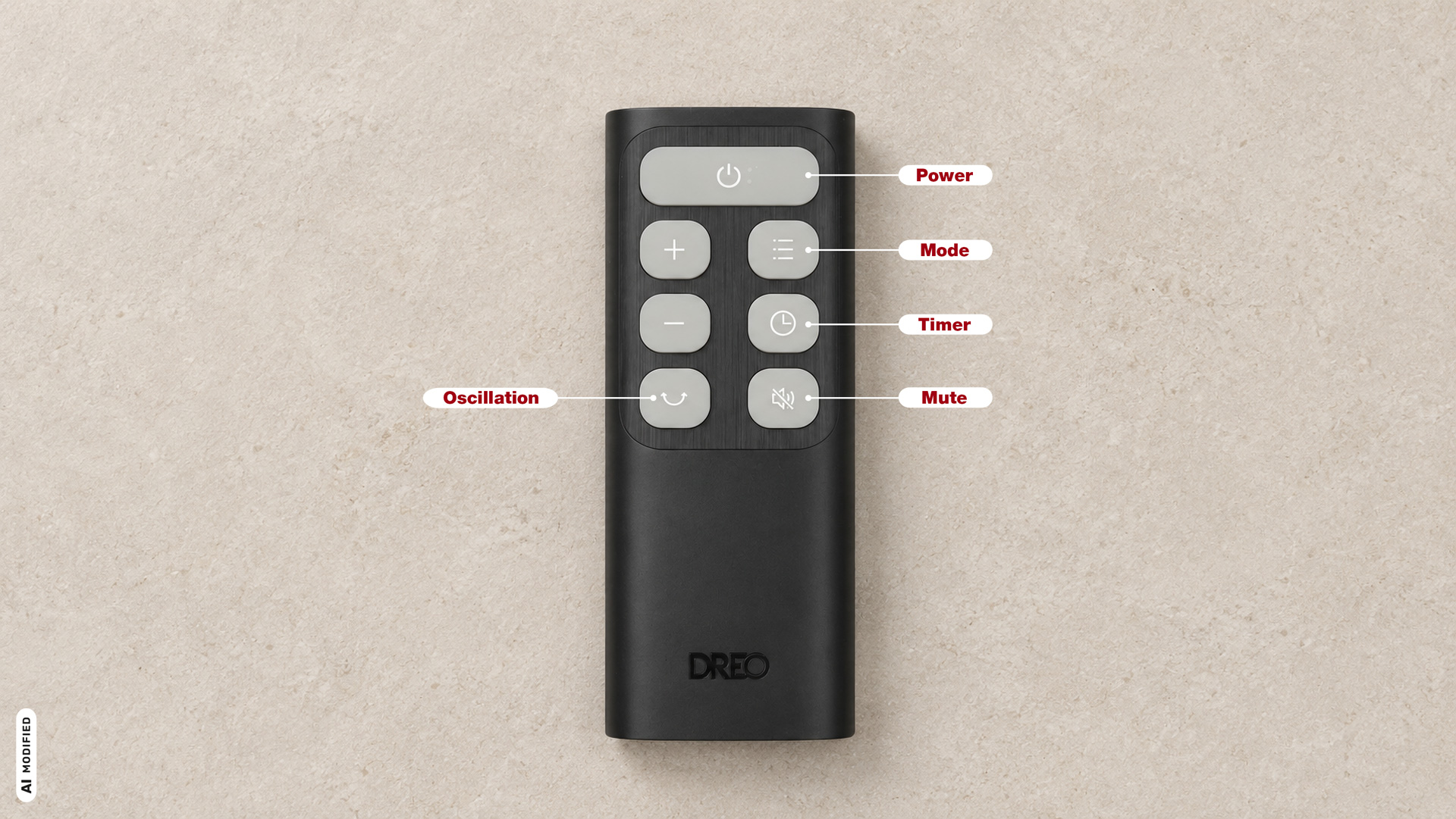 DREO TurboPoly 353 &ndash; Fernbedienung