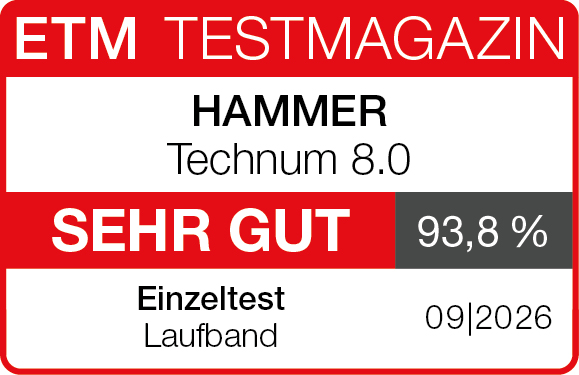 Logo Bewertungssiegel HAMMER Technum 8.0