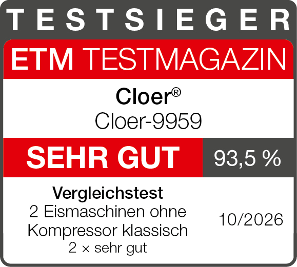 Testsiegel Wilfa Icy &ndash; 92,4 %, sehr gut