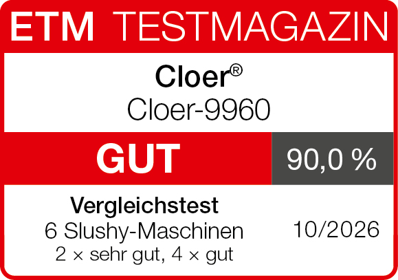 Testsiegel Cloer&reg; Cloer-9960 &ndash; 90,0 %, gut