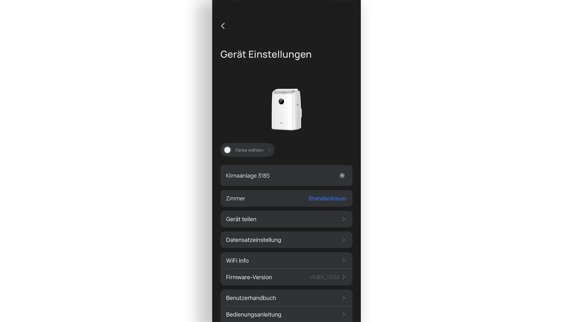 Die Ger&auml;teeinstellungen
