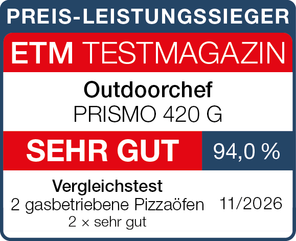 Outdoorchef PRISMO 420 G &ndash; 94,0&thinsp;%, sehr gut &ndash; Preis-Leistungssieger