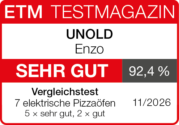 UNOLD Enzo &ndash; 92,4&thinsp;%, sehr gut &ndash; Bewertungssiegel